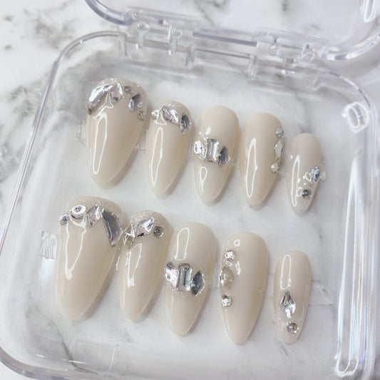 Diamond Frost Handmade Press on nails